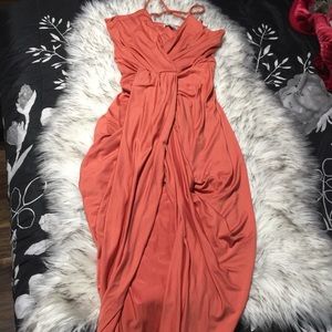 Charlotte Russe peach dress